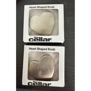 The Cellar Heart Shaped StainlessSteel Dutch Oven Lid Knobs Set of 2 Replacement